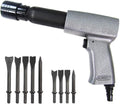 Pneumatic Air Hammer Kit 2200RPM 250G with 9 Air Chisels and 1 Chuck Retainer E69253