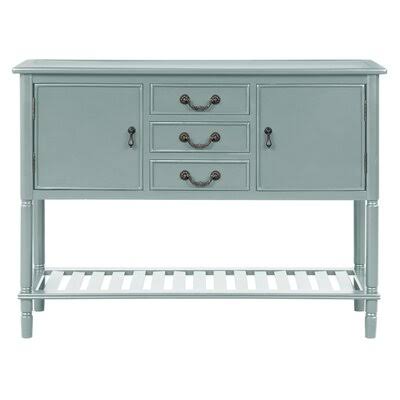 Modern Console Table with 3 Drawers, Two Cabinets and 1 Shelf G3184