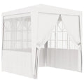 White 8.2'x8.2' Party Tent with Side Walls O661513