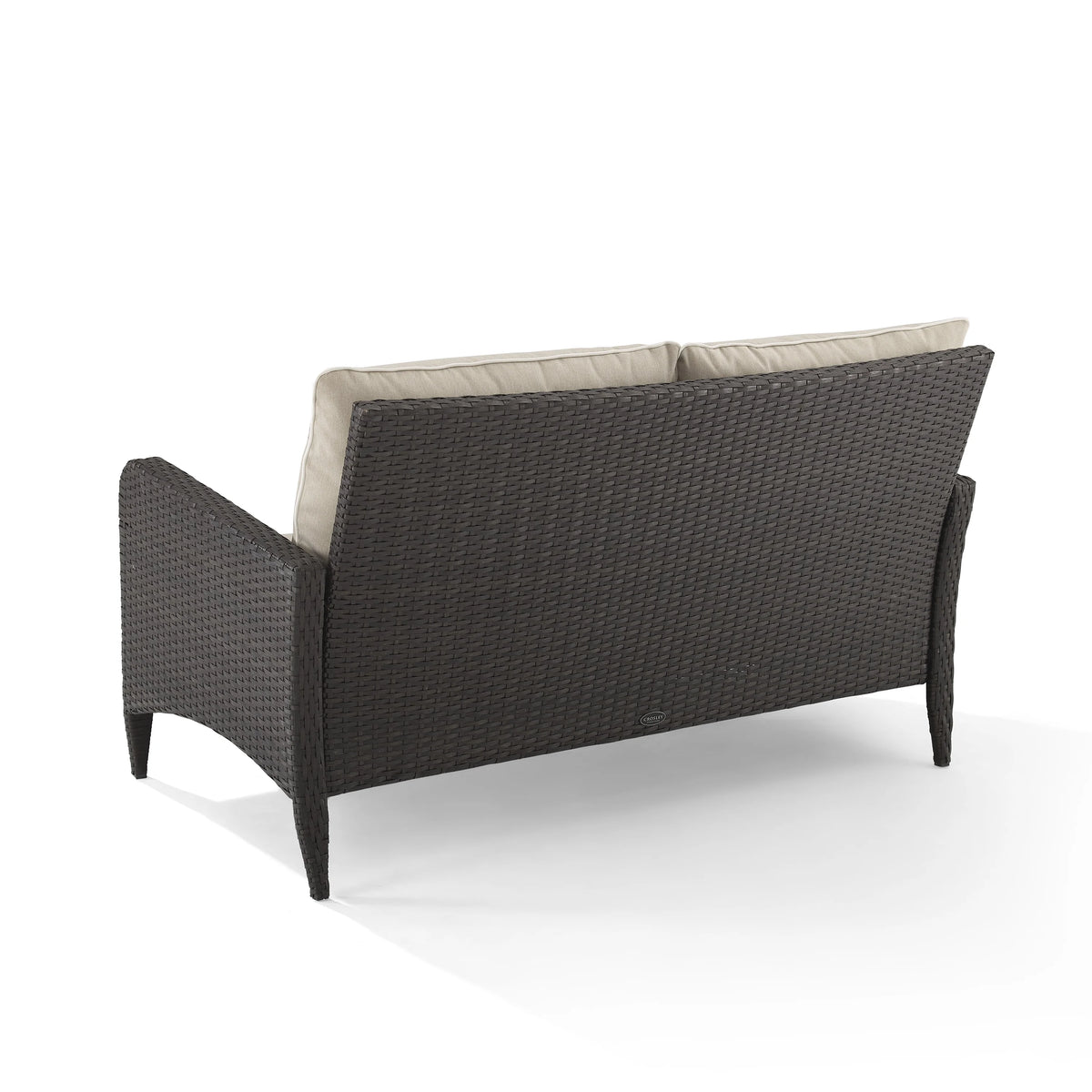 Beige Outdoor Wicker Loveseat C9014