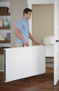 White Fold-in-Half Blow Molded Folding Table V266891