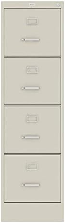 22 Deep 4 Drawer Letter File Cabinet in Putty T482