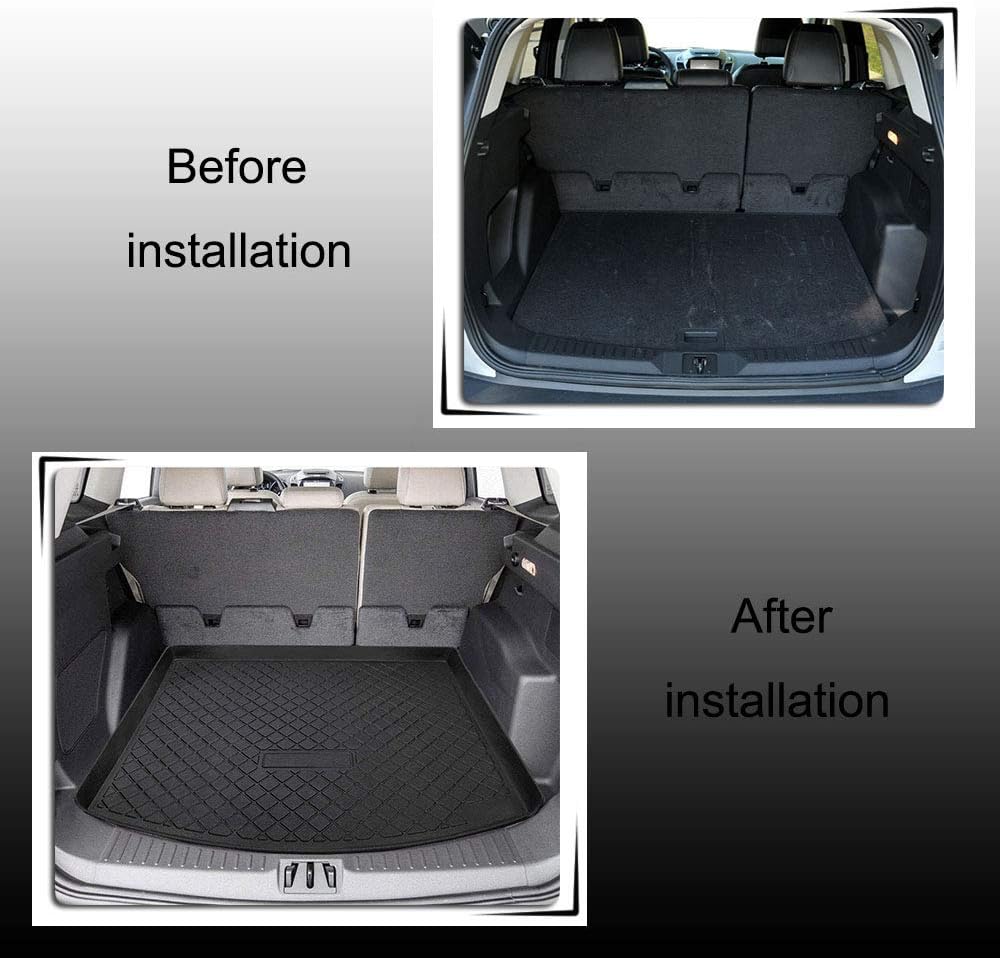 Black Cargo Liner Trunk Mat Floor Mat Cargo Tray for Ford Escape T5198