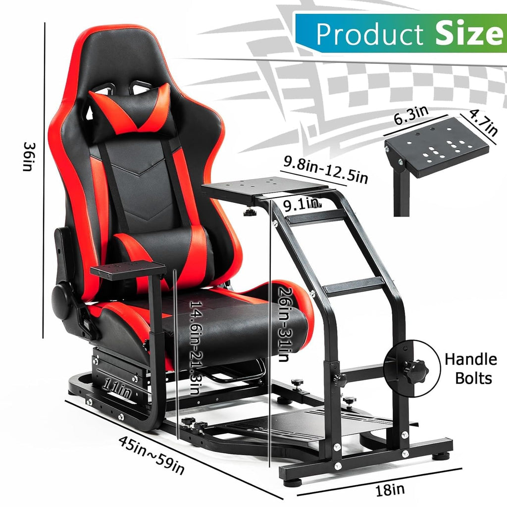 Racing Cockpit with Red Seat G407