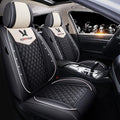 Black PU Leather 5 Seats Full Set Car Seat Covers H628537