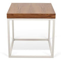 Walnut / White Lacquered End Table Z630415