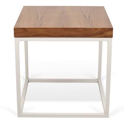Walnut / White Lacquered End Table Z630415