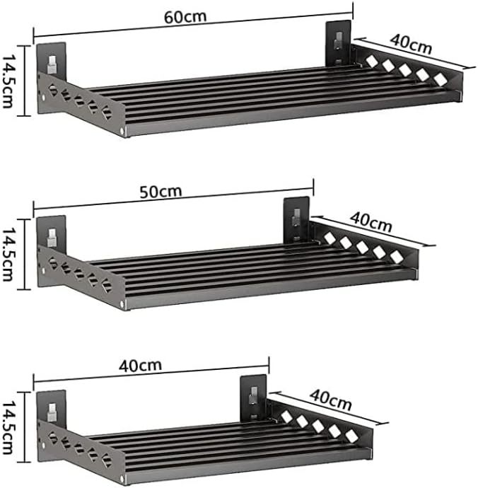 Stainless Steel Wall-Mounted Microwave Oven Rack, 110 Pounds, Pack of 2 A2566