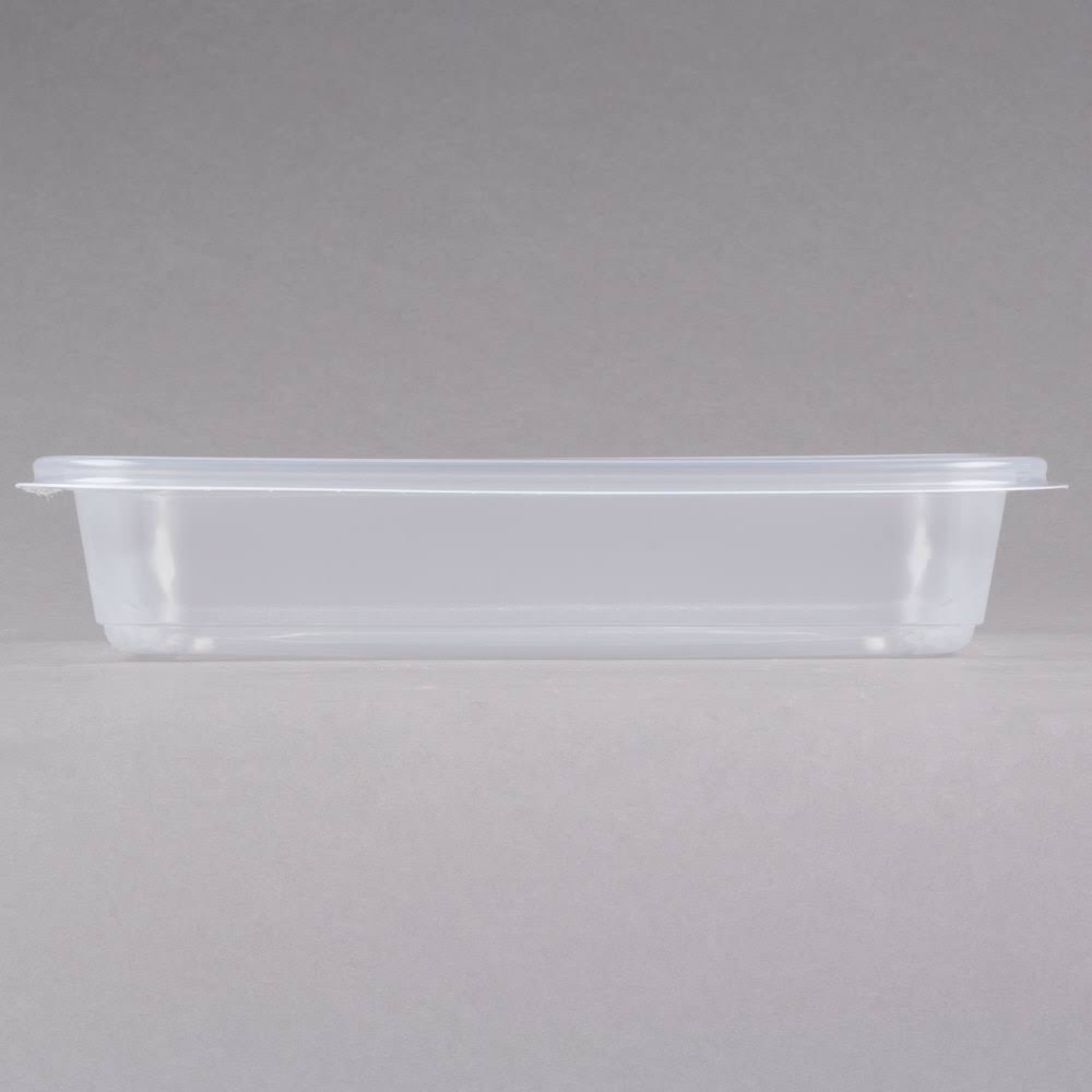 24 oz Clear Rectangular Microwaveable Container K258