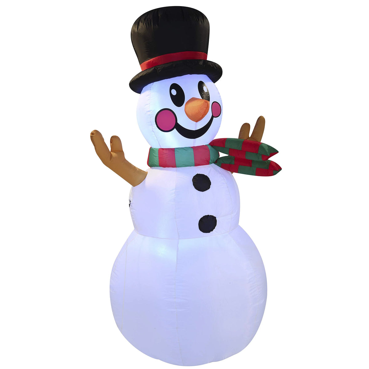 6 ft Tall Christmas Inflatable Snowman with Build-in LEDs V1322