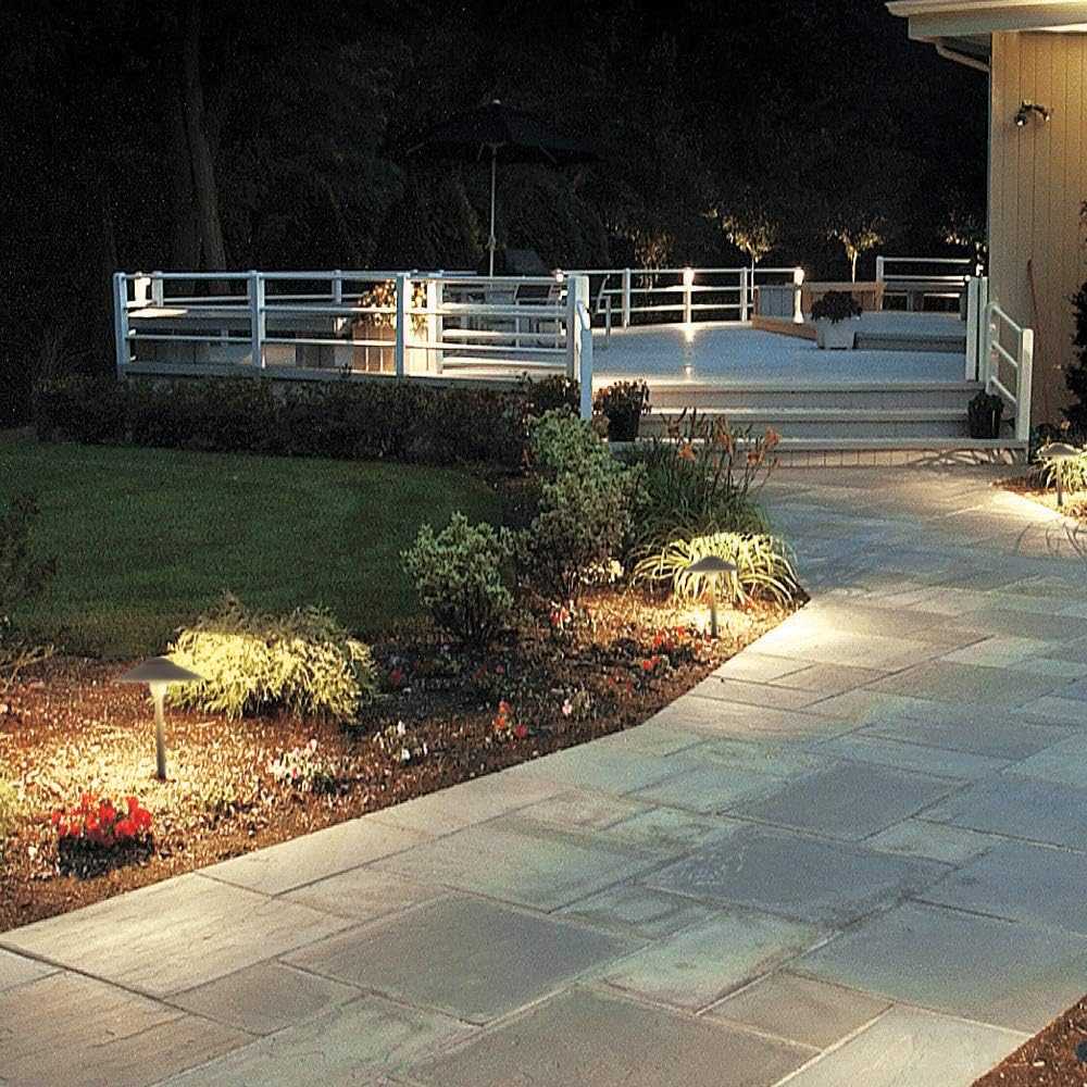 Bronze Cast-Aluminum Outdoor Path Light 8PK O828