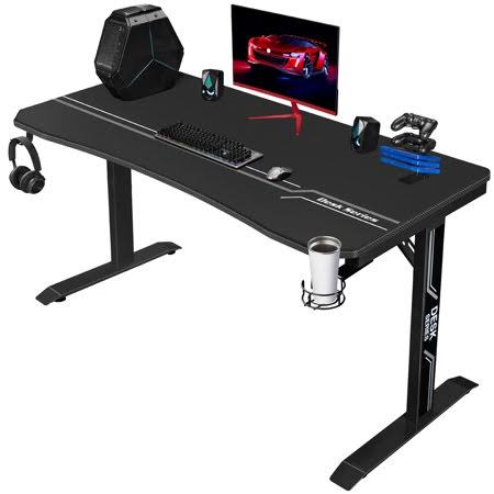 Carbon Fiber Surface Gaming Computer Desk with Cup Holder B618