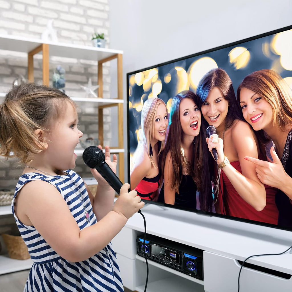 Bluetooth 5.0 330W 2 Channel Stereo Receiver with USB/SD, RCA/3.5mm AUX, LED, Remote A66479