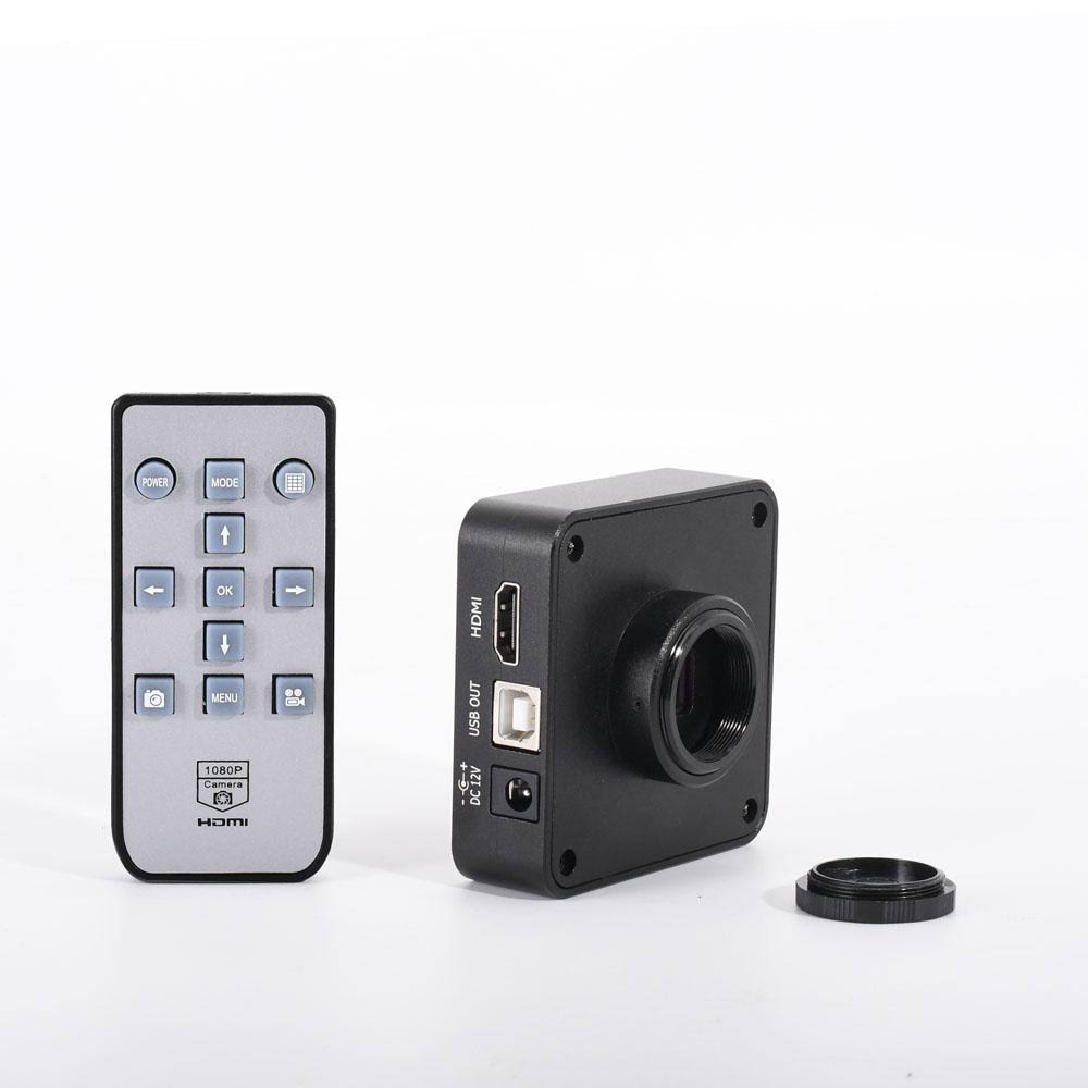 1080p 60fps 2K 21MP 100x 180X 300x C-Mount Lens HDMI USB Industrial Digital Video Microscope Camera O517