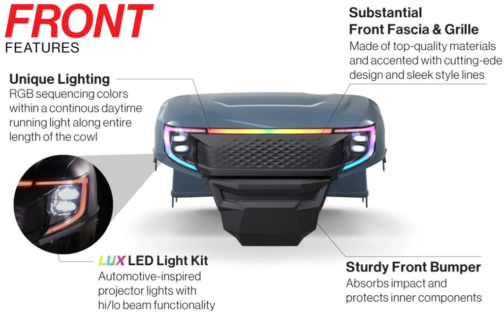 Deep Sea Metallic Body Kit for E-Z-GO RXV Golf Cart M569463
