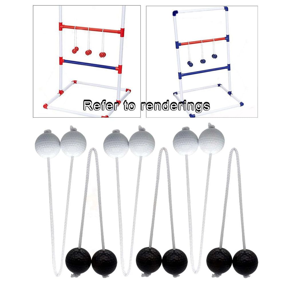 Ladder Throwing Game Outdoor Lawn Yard Beach Game Black and White Z86880