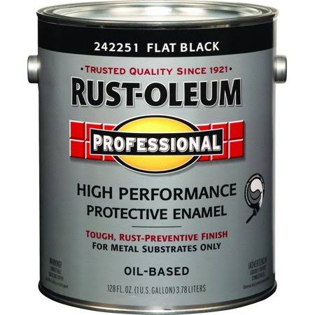 Flat Black Alkyd Enamel Gallon (Case of 2) X433277