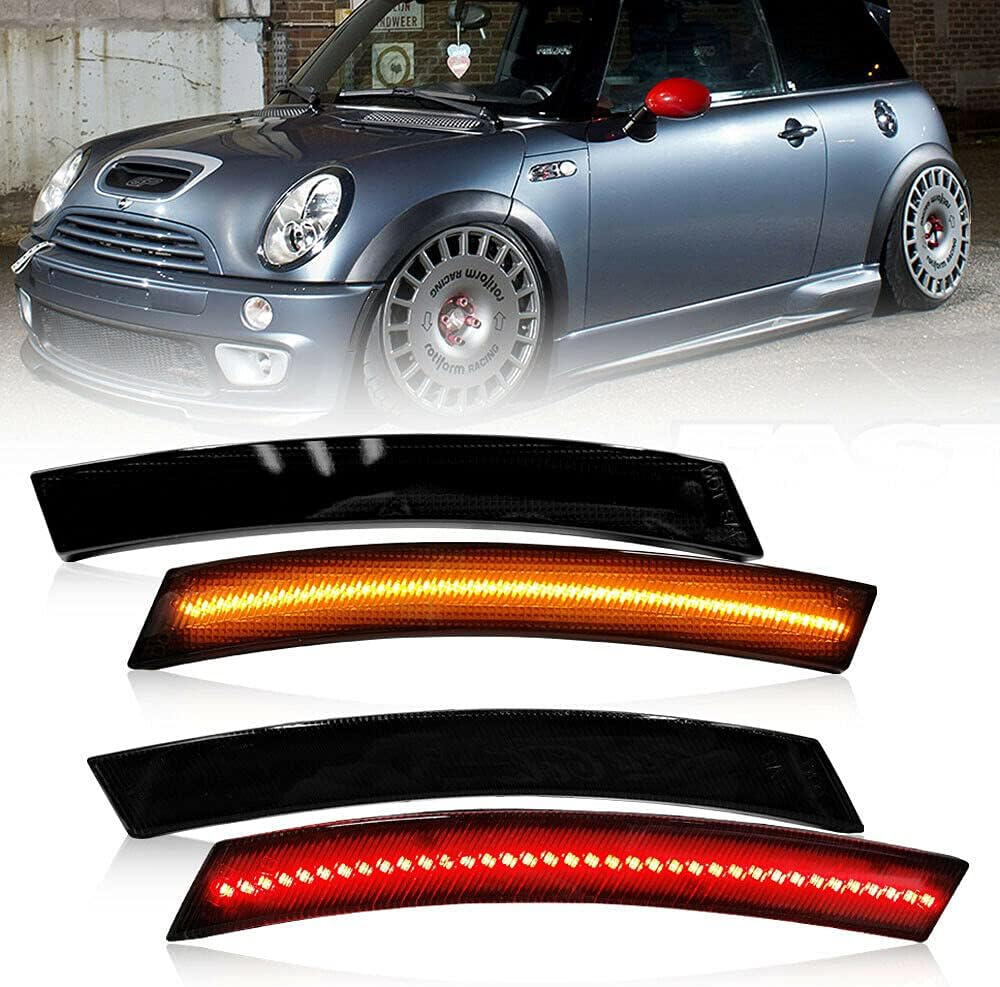 Smoked Amber Red Led Side Marker Light Assembly Pack of 2 C159