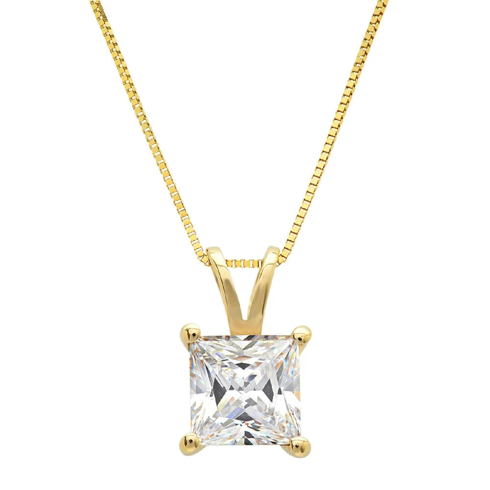 14k Yellow Gold Swiss Blue Topaz Pendant with Gold Chain G656593
