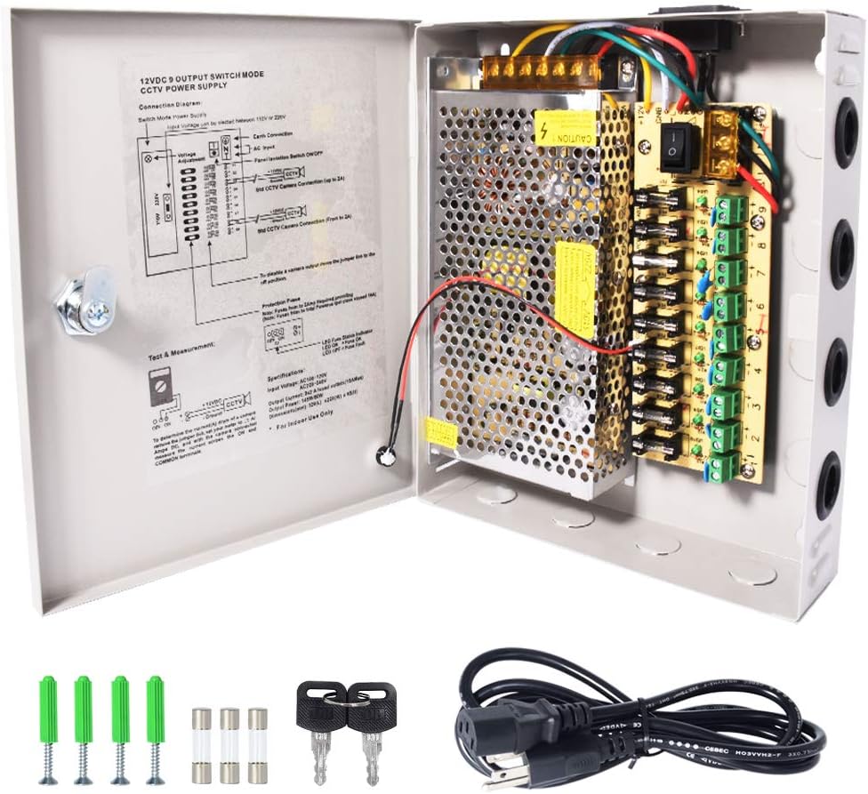 CCTV Power Supply 18CH 12V 30 Amp L97928