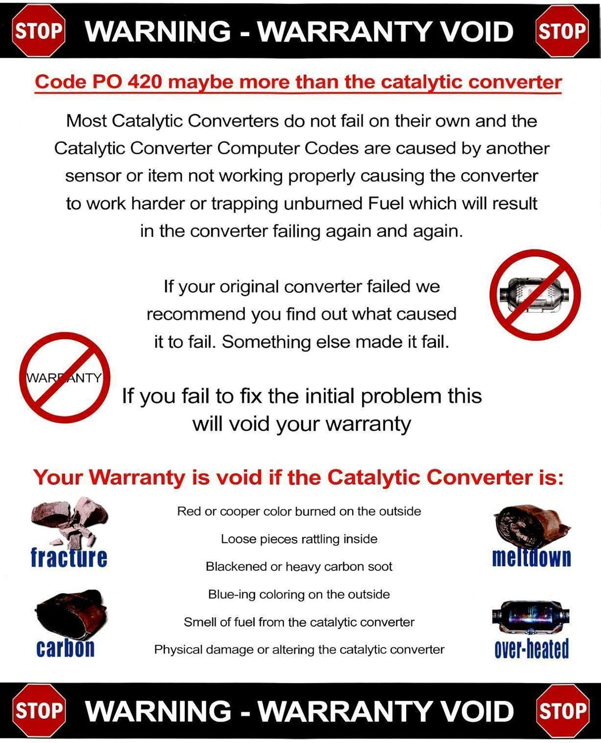 Frt & Rear Catalytic Converter With Gaskets B20000