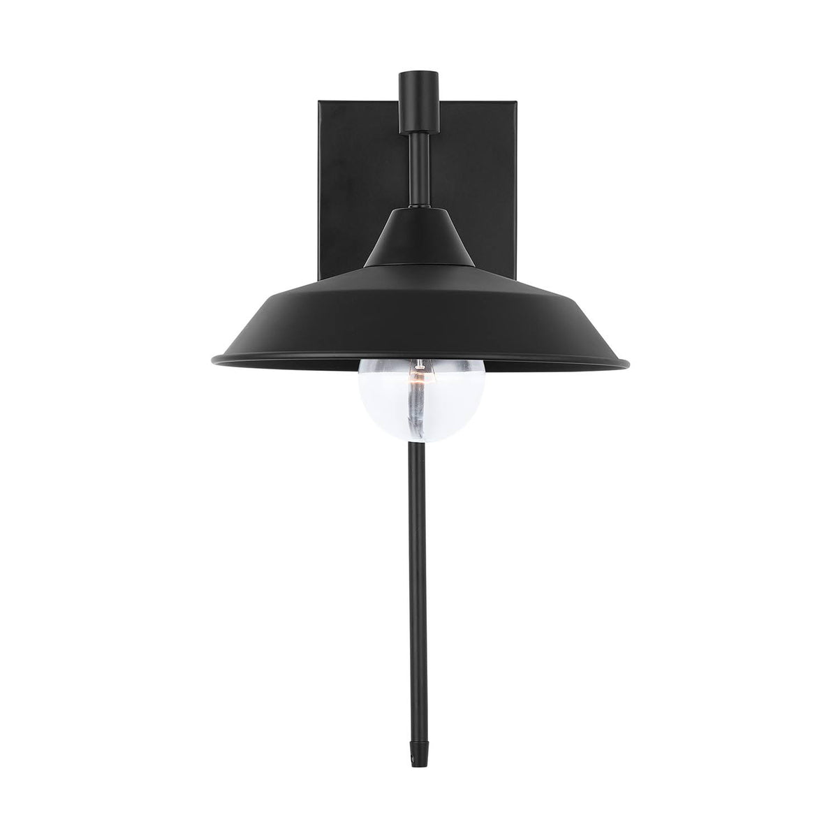 Matte Black 1-Light Sconce R649
