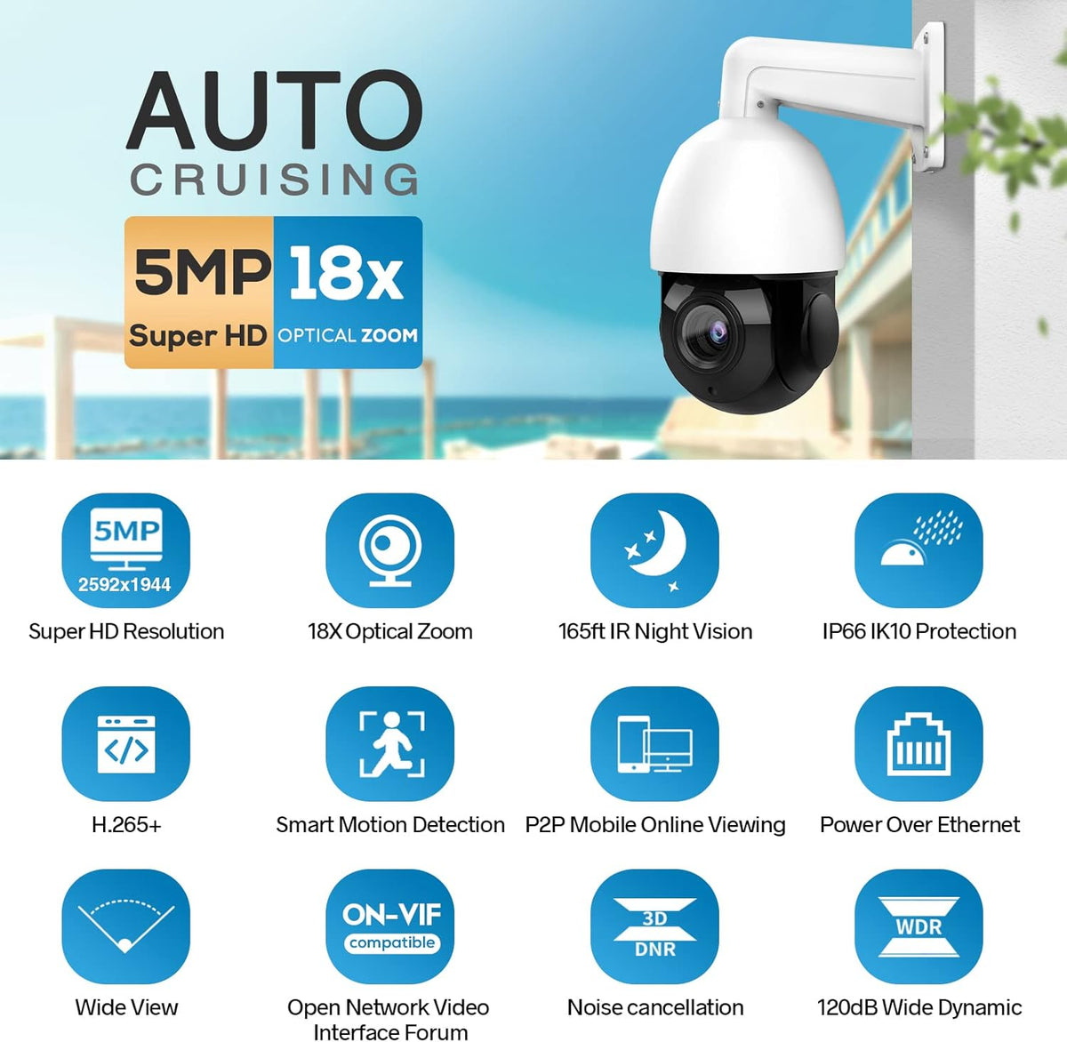8MP UltraHD 4K PoE IP Camera Bullet E271