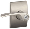 Satin Nickel Keyed Entry Lever Lock X1316