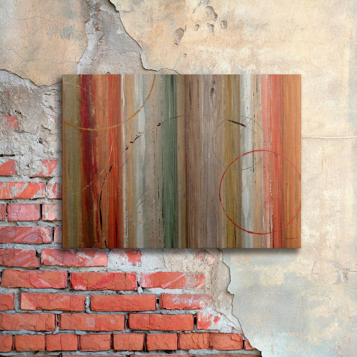 Floating Brushed Aluminum Art 16 x 22 F393547