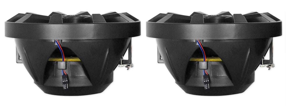 8" LED 900 Watt 360° Swivel Black Aluminum Wakeboard Tower Speakers R742523