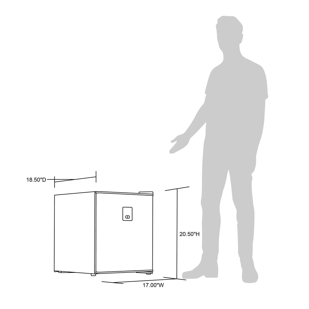 Stainless Steel Freestanding Mini Beer Fridge J94214