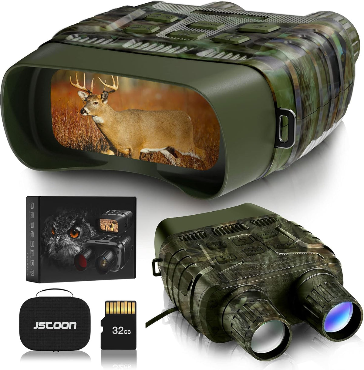 Night Vision Binoculars with Digital Infrared HD 960p R370718