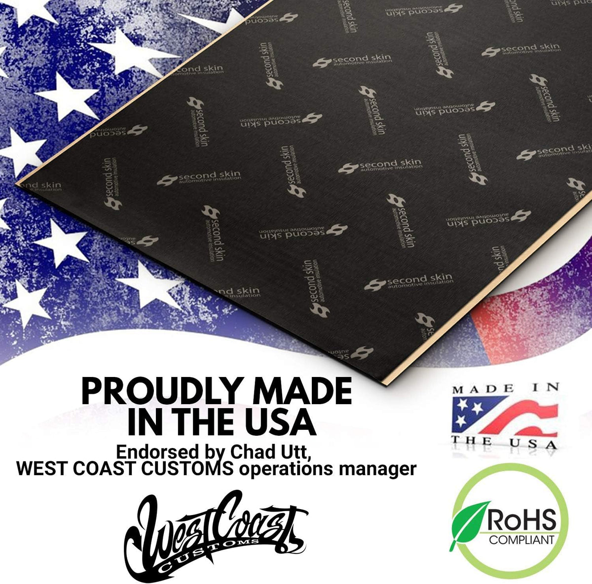 Butyl Rubber Car Sound Deadening Mat (2mm, 13.67 Sq Ft, 8 Sheets) Q441