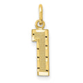 10K Yellow Gold Diamond Cut Number 1 Charm M611470