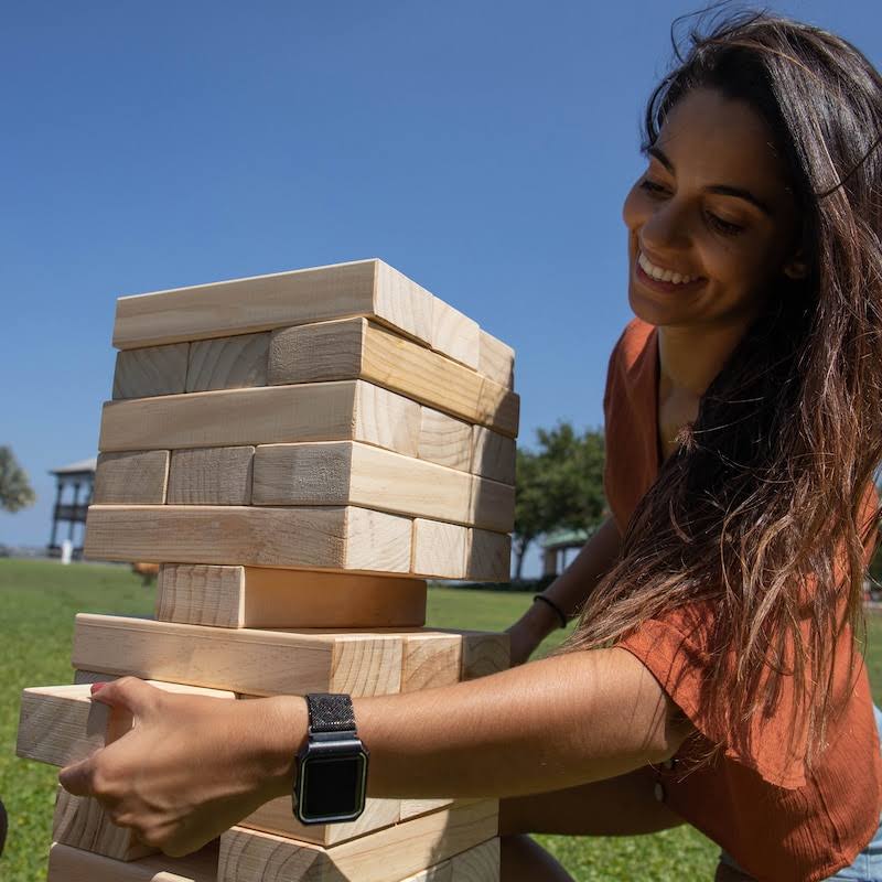 Giant Wooden Tumble Tower Game D67630