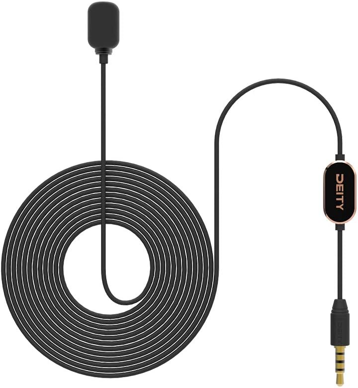 Pack of 2 Omnidirectional Condenser Lavalier Microphone with 3.5mm TRS/TRRS Compatibility J85629