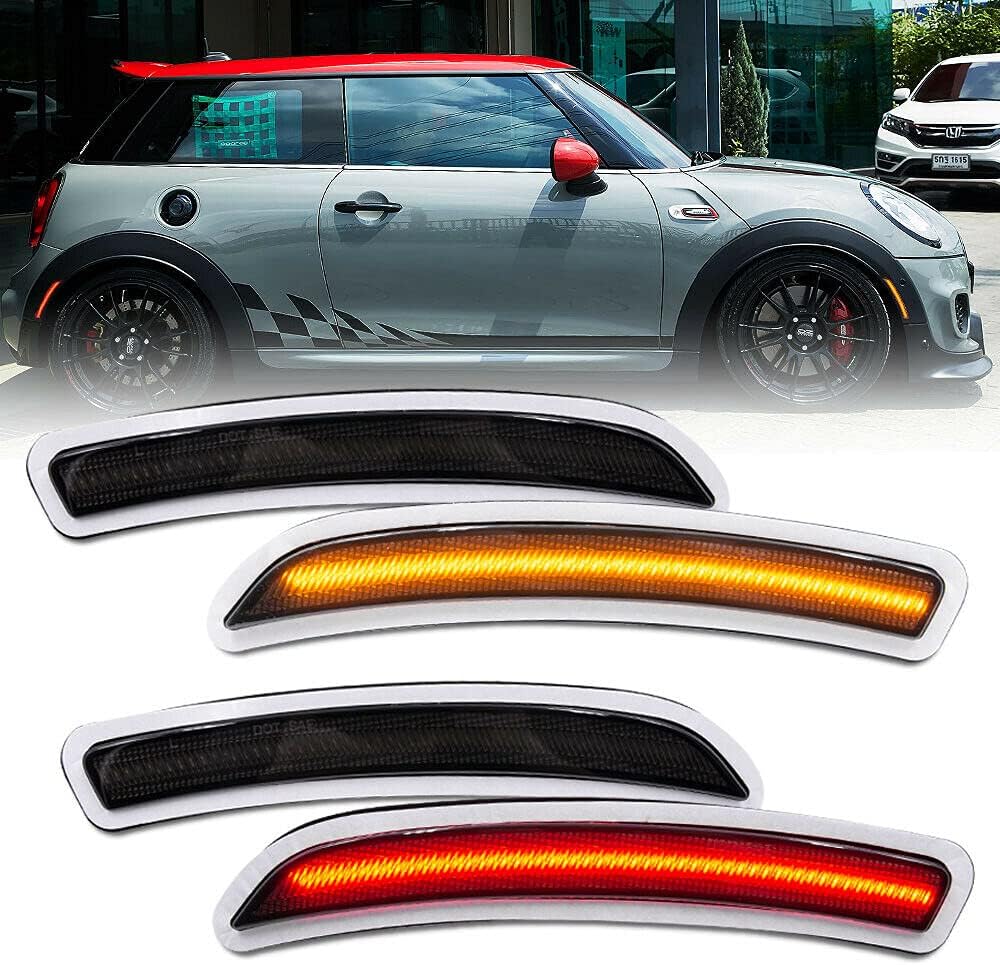 Smoked Amber Red Led Side Marker Light Assembly Pack of 2 C159