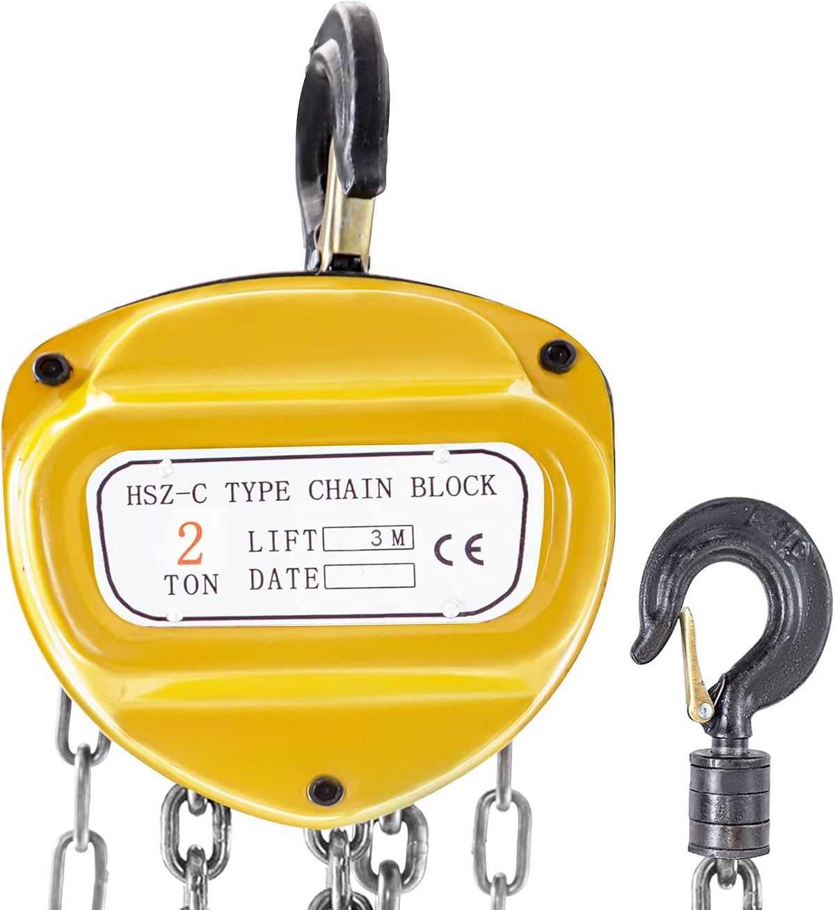 Yellow Pack of 2 Manual Chain Hoist Z7917