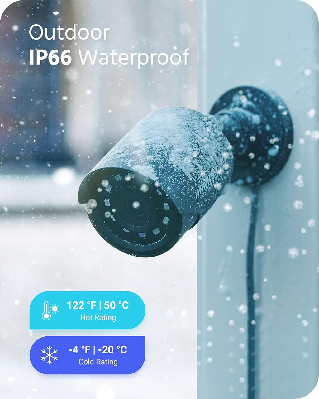 1080p Security Camera Bullet Wired Camera IP66 Weatherproof Analog Surveillance Camera P7748