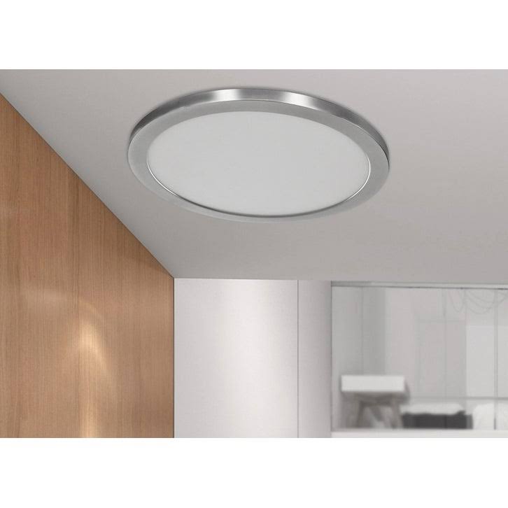 Brushed Steel LED Flush Mount Light M476