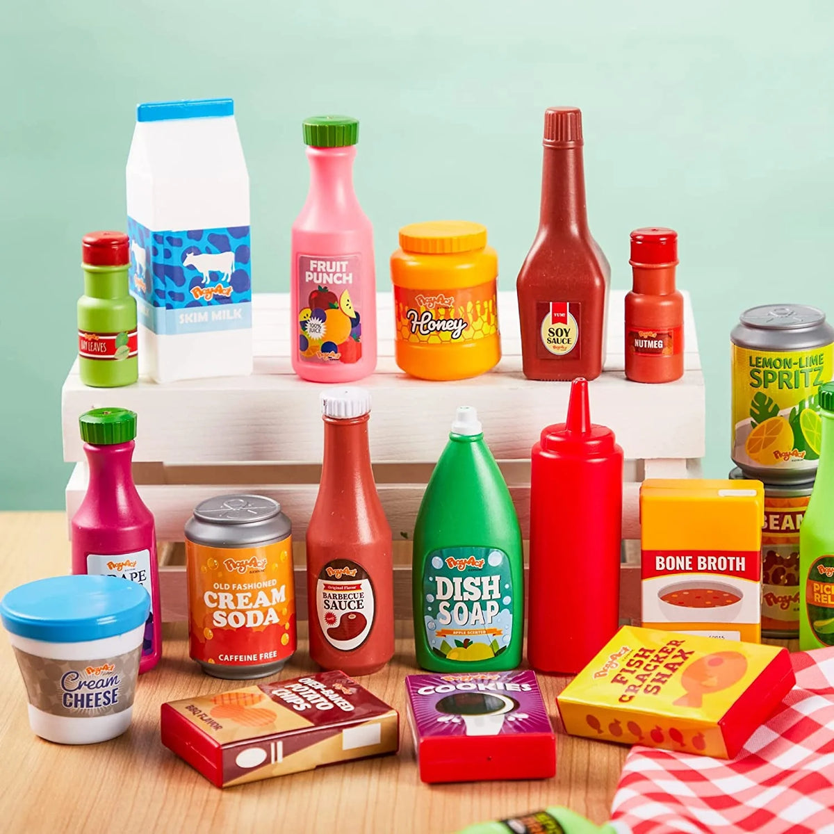 30Pcs Play Food Grocery Cans P765