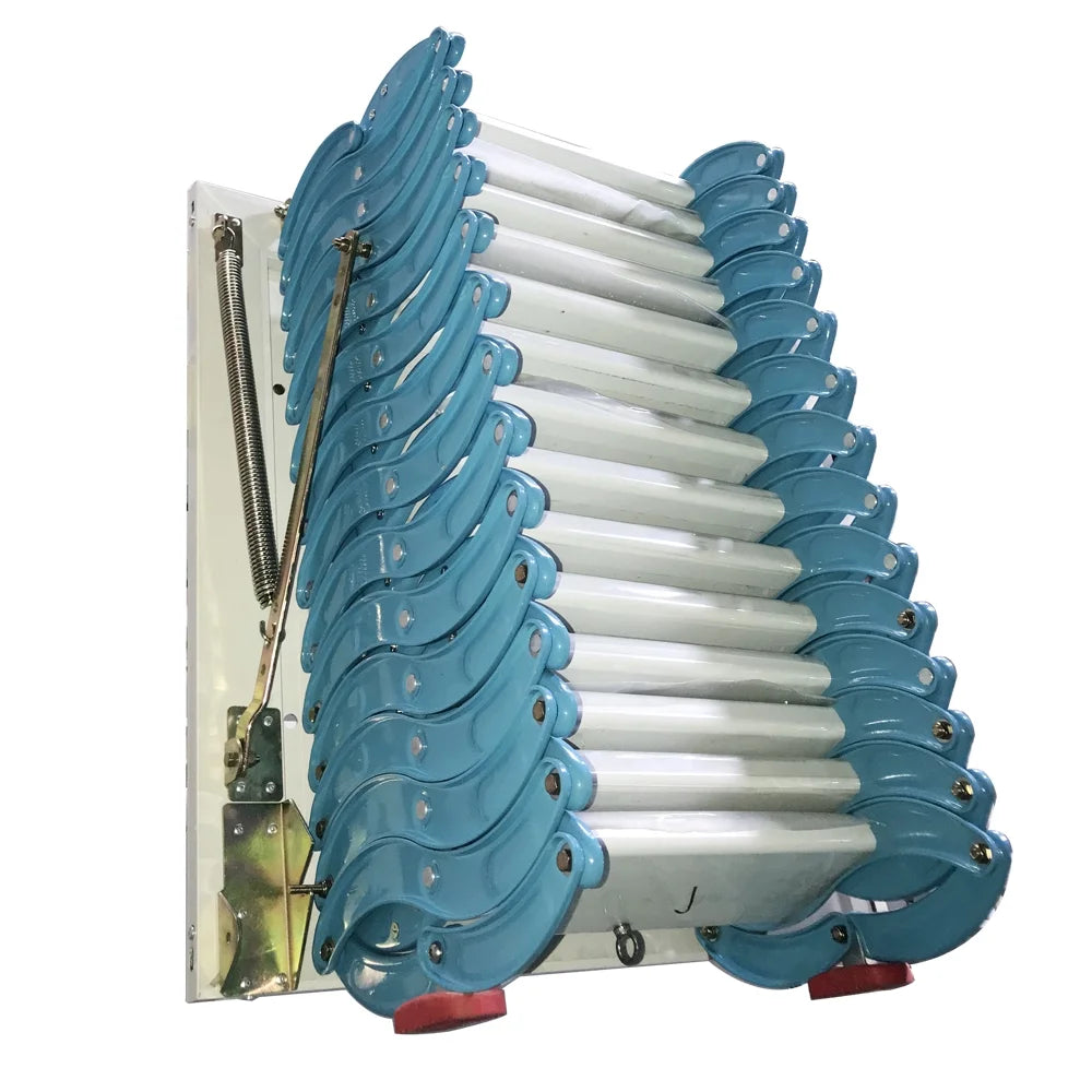 Blue Retractable Folding Attic Ladder B20206