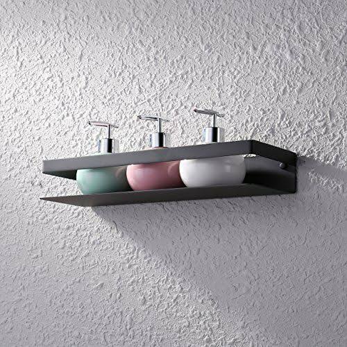 Matte Black Stainless Steel Bathroom Shelf T21581