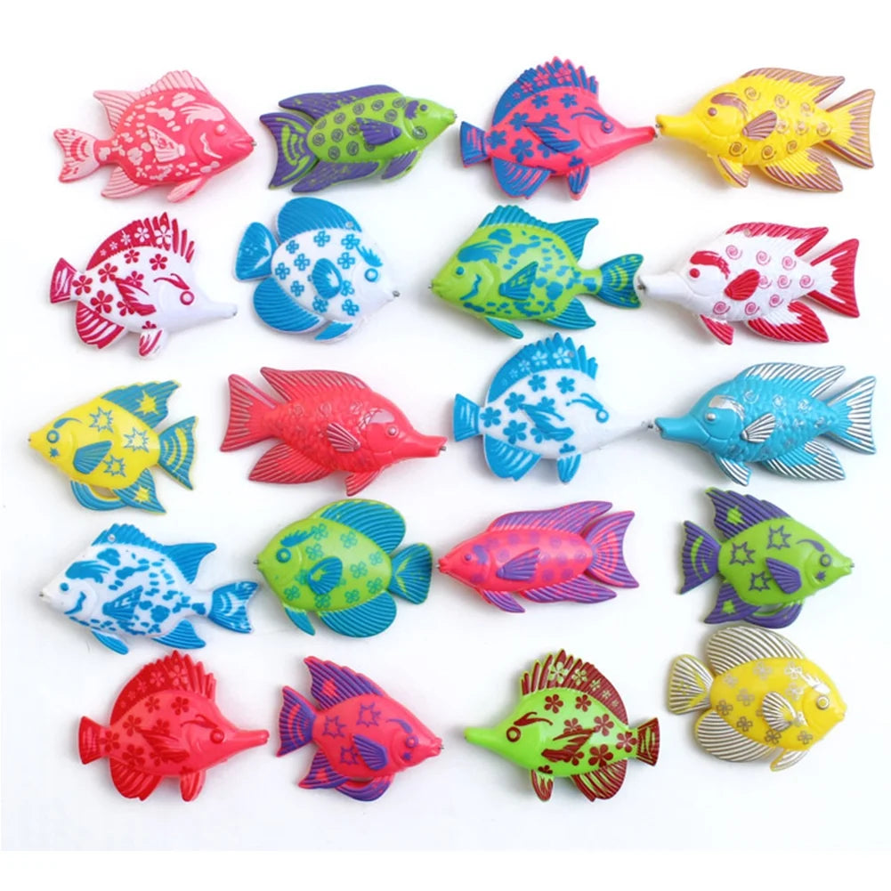Magnetic Fishing Toy Set with 1 Fishing Rod and 6 Fishes X376298