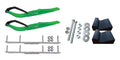 Green Razor Snowmobile Skis with 4.5" Shaper Bars Complete Kit X975