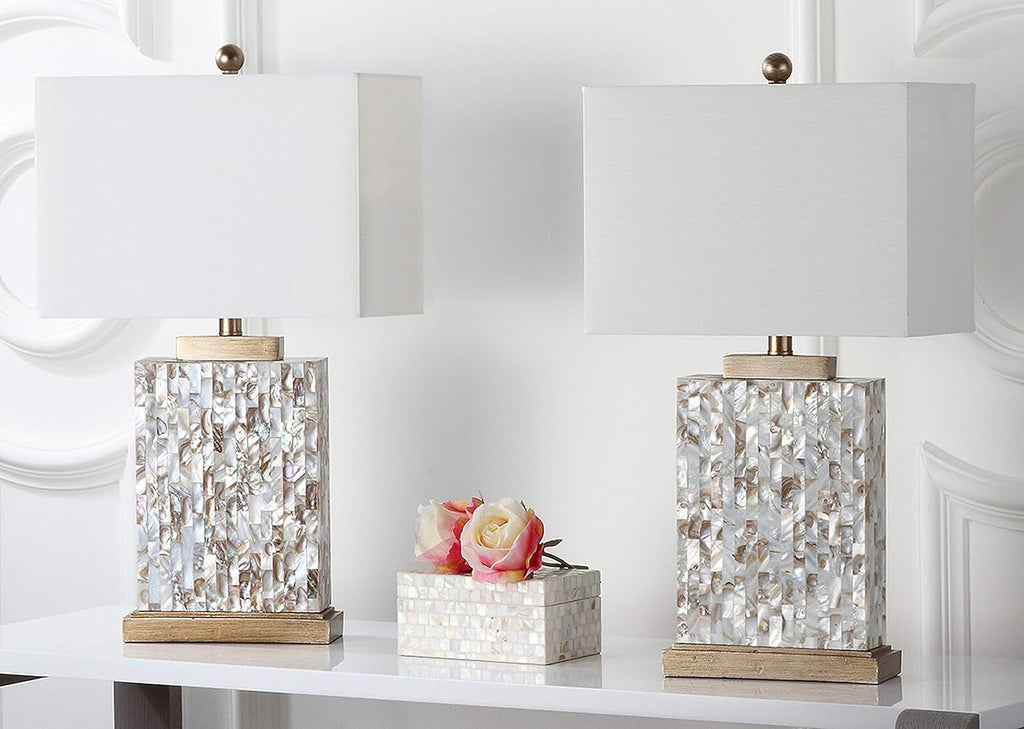 Ivory Shell Table Lamp (Set of 2) G5716