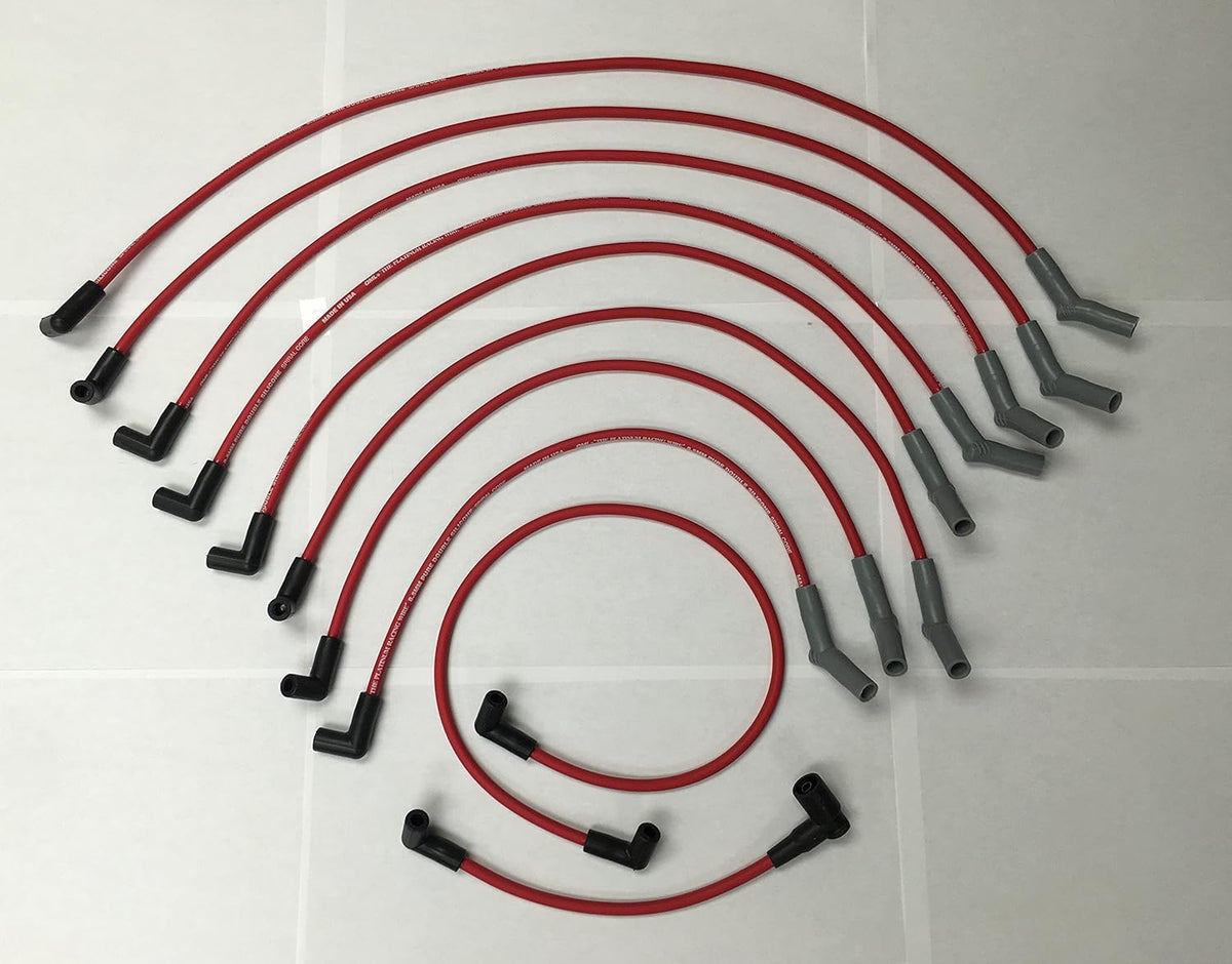 Red 8.5 mm Spark Plug Wire Set Pack of 2 Z395473