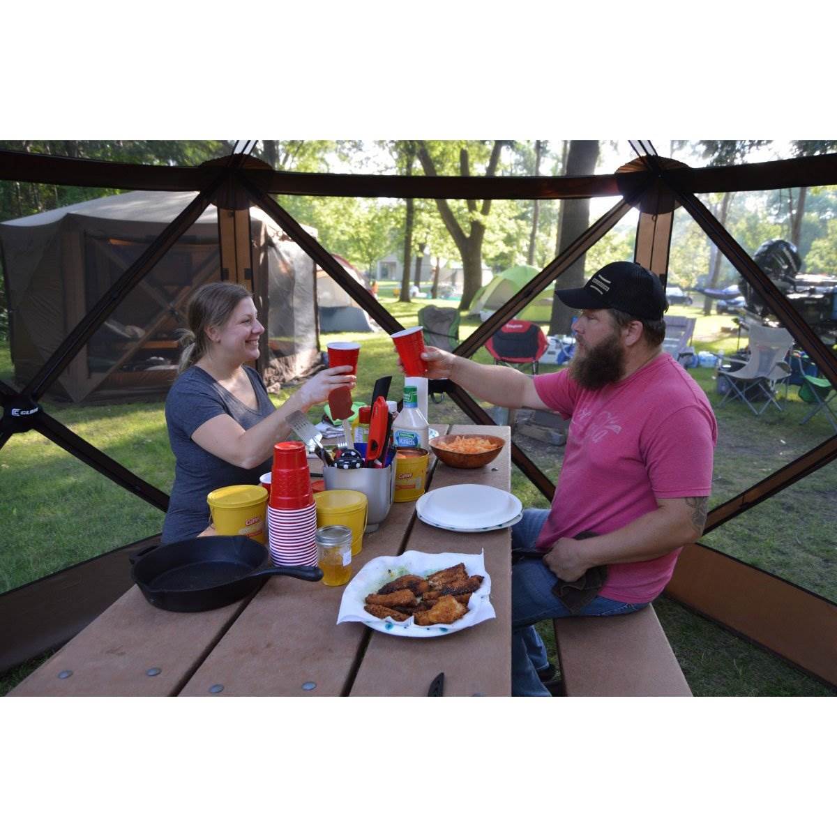 Portable Gazebo with Wind and Sun Panel, Rain Fly T64981