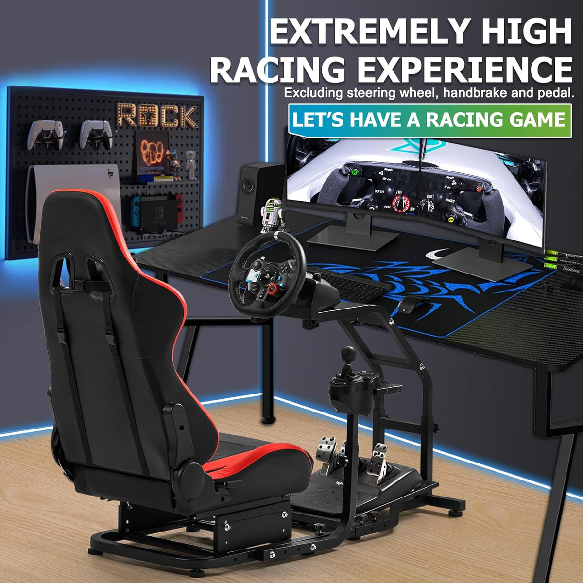 Racing Cockpit with Red Seat G407