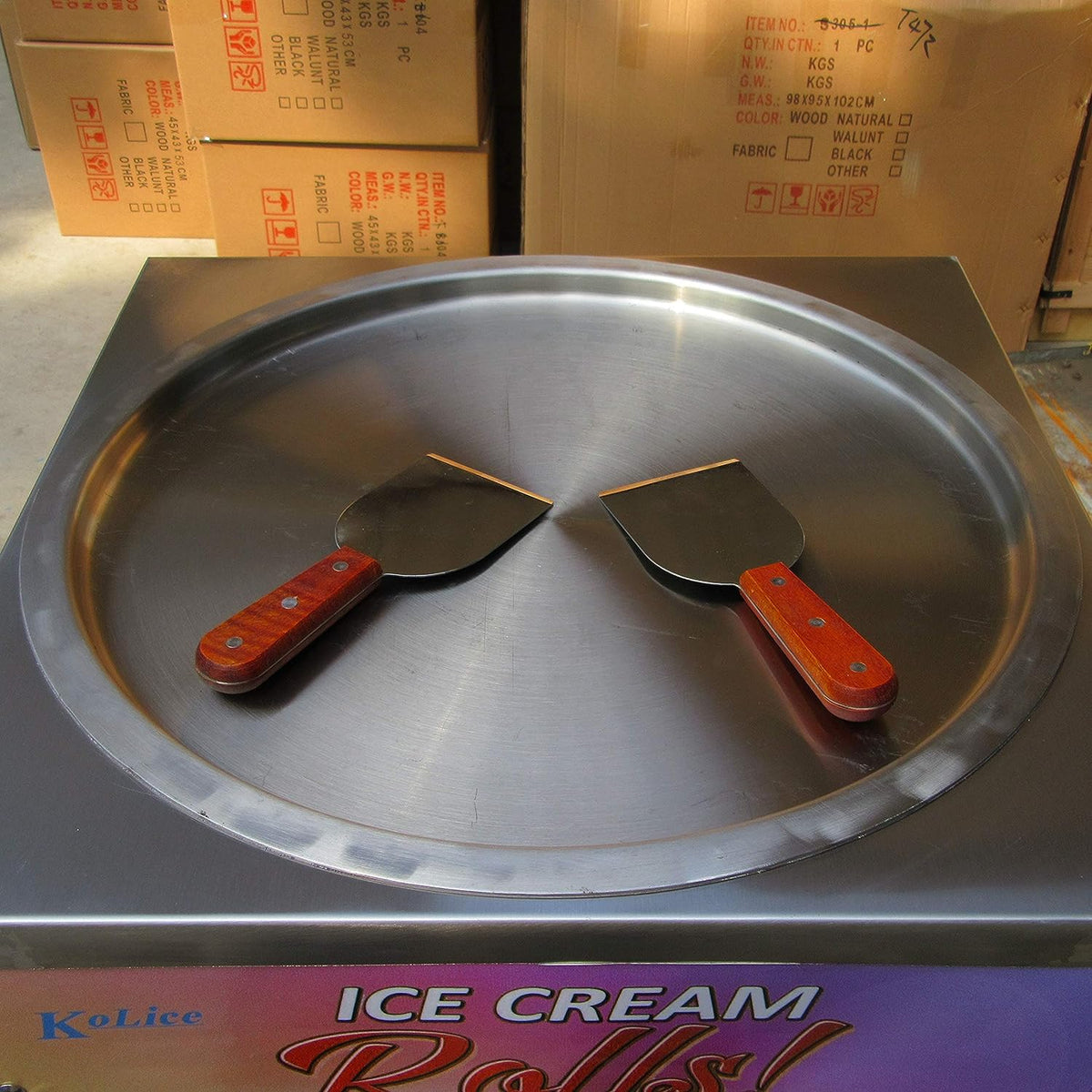 18" Single Round Pan Fried Ice Cream Machine X3349